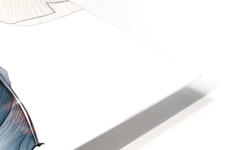 A sleek minimalist white laptop with metallic edge and soft blue gradient accents inspired by banana leaves ink wash iii