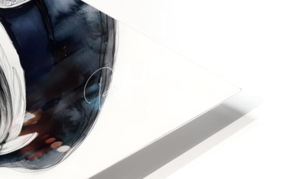 A glossy black helmet with white accents and a reflective surface from captain of her ship collection