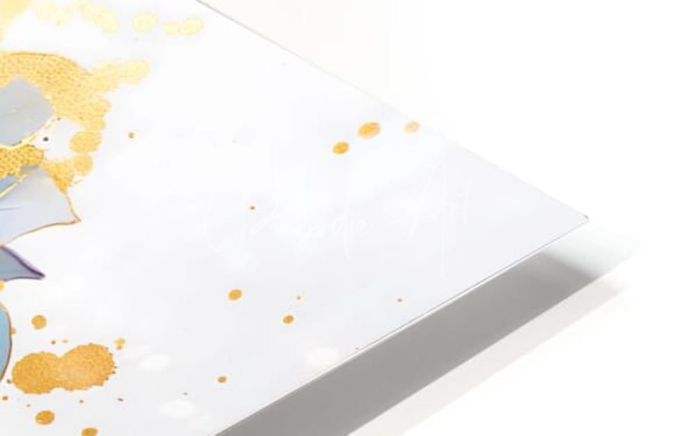 White canvas art titled dahlias study i featuring gold splatter paint design for modern wall decor