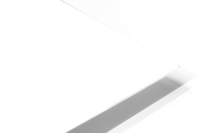 A sleek minimalist silver laptop lid with smooth reflective surface and clean edges shown from the back side