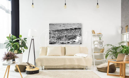 Beige textured sofa with fringe detailing in morning gulls design perfect for stylish living room seating