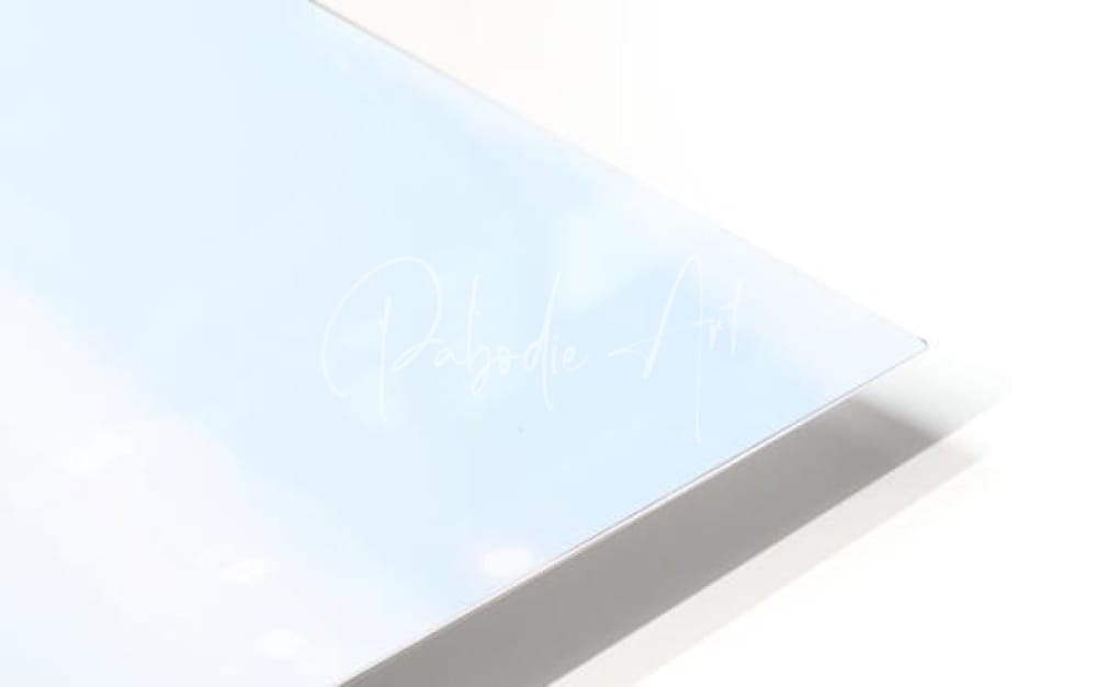A sleek translucent light blue acrylic panel with a glossy finish from the Natural Serenity collection